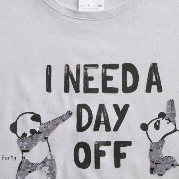 ZARA Sequin Pet Shirt - Picture 2 of 4